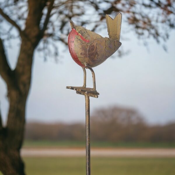 Robin Bird Garden Stake - Image 2