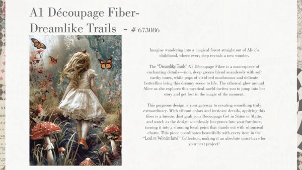 Dreamlike Trails | Redesign With Prima A1 Découpage Fiber Paper - Image 3